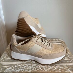 DV by Dolce Vita Beige and Brown Women's Sneakers